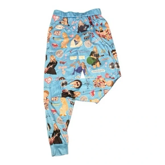 Taylor Swift Pajama Jogger Pants Large - Picture 2 of 10